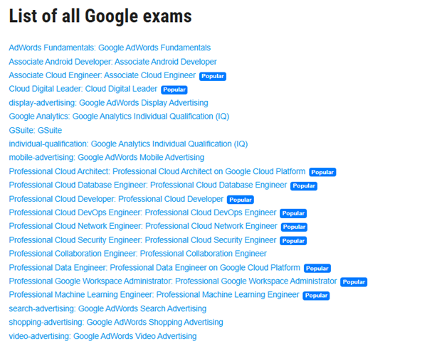 Đề thi GCP chứng chỉ cập nhật 2024